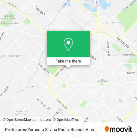 Profesores-Zamudio Silvina Paola map