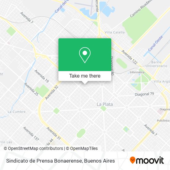 Sindicato de Prensa Bonaerense map