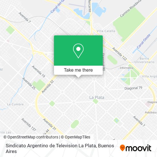 Sindicato Argentino de Television La Plata map