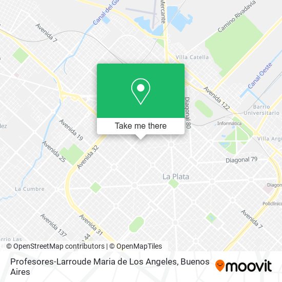 Profesores-Larroude Maria de Los Angeles map