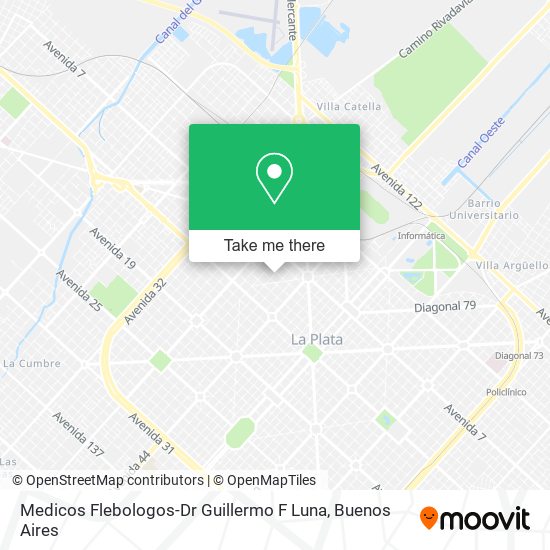 Medicos Flebologos-Dr Guillermo F Luna map