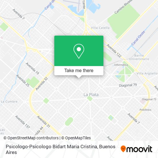 Psicologo-Psicologo Bidart Maria Cristina map