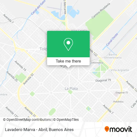 Mapa de Lavadero Marva - Abril