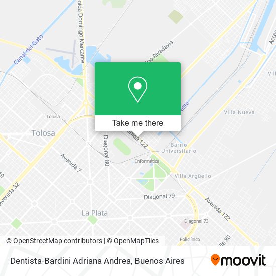 Mapa de Dentista-Bardini Adriana Andrea