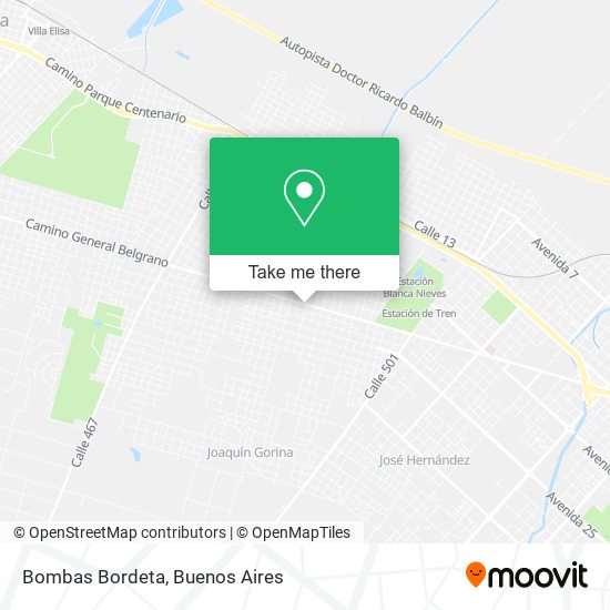 Bombas Bordeta map