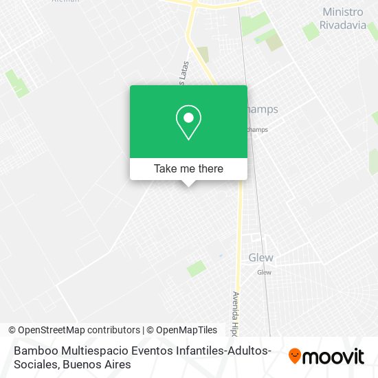 Mapa de Bamboo Multiespacio Eventos Infantiles-Adultos-Sociales