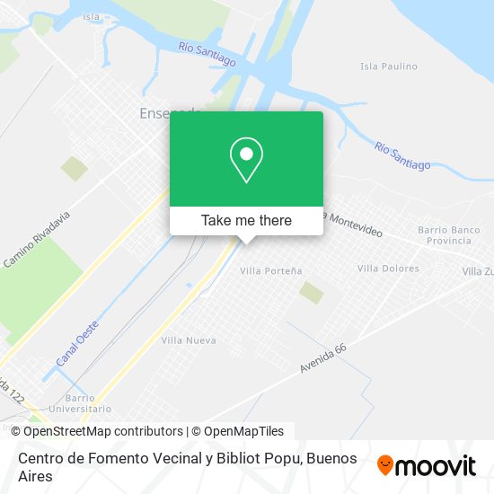 Centro de Fomento Vecinal y Bibliot Popu map