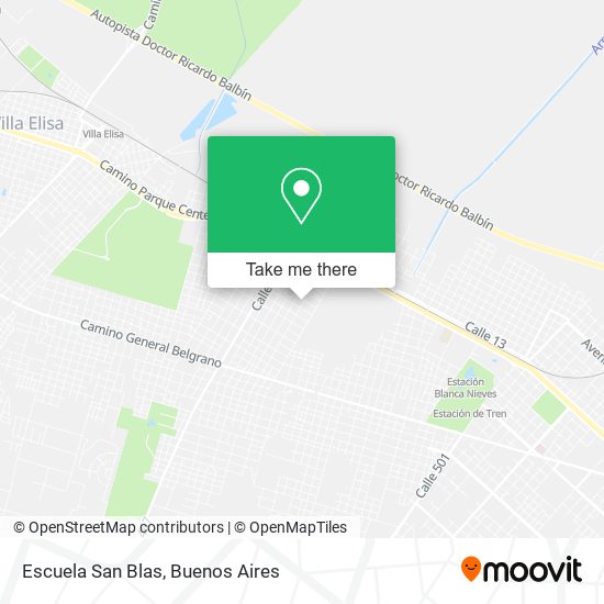 Escuela San Blas map