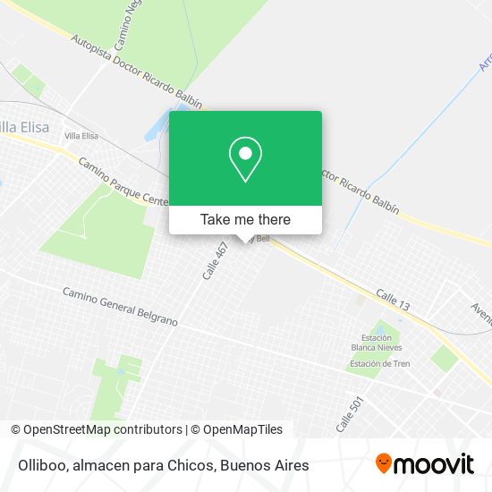 Olliboo, almacen para Chicos map