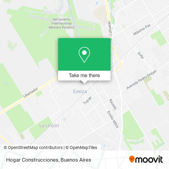 Hogar Construcciones map