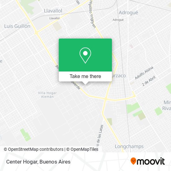 Center Hogar map