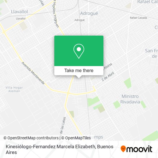 Mapa de Kinesiólogo-Fernandez Marcela Elizabeth