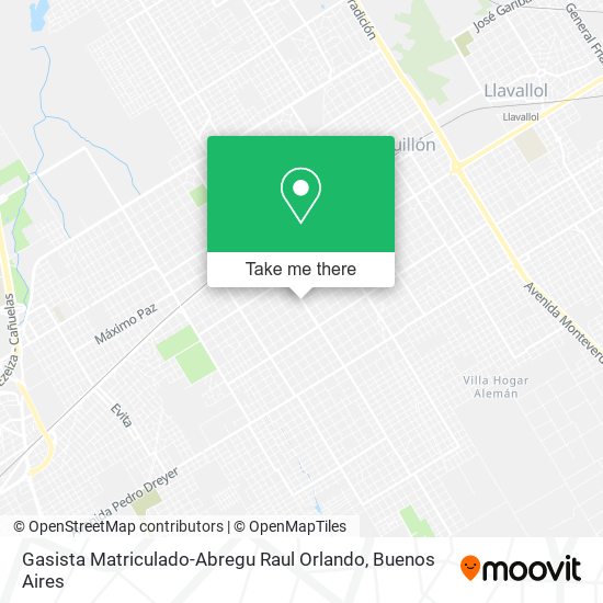 Gasista Matriculado-Abregu Raul Orlando map
