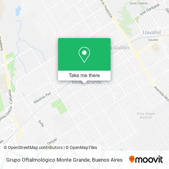 Grupo Oftalmológico Monte Grande map