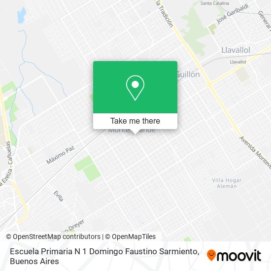 Escuela Primaria N 1 Domingo Faustino Sarmiento map