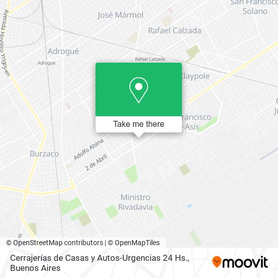 Cerrajerías de Casas y Autos-Urgencias 24 Hs. map