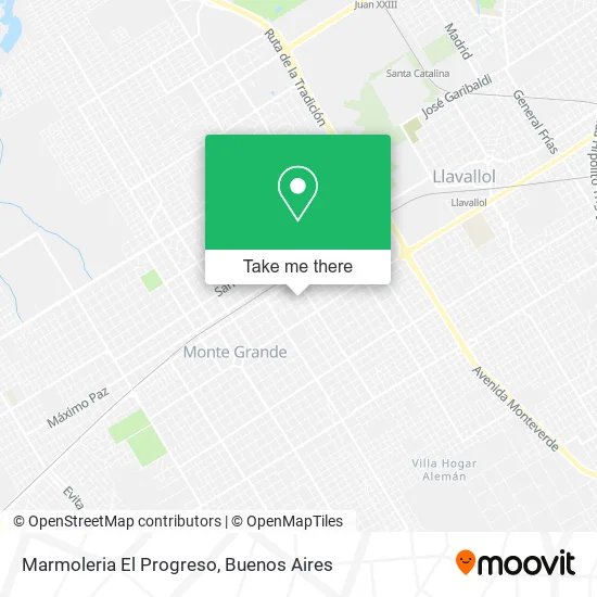 Mapa de Marmoleria El Progreso