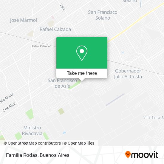 Familia Rodas map