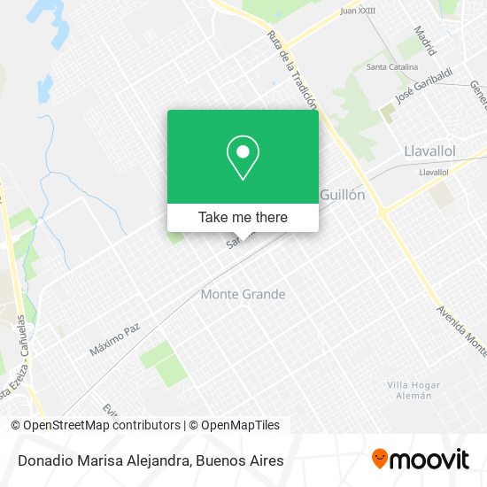 Donadio Marisa Alejandra map