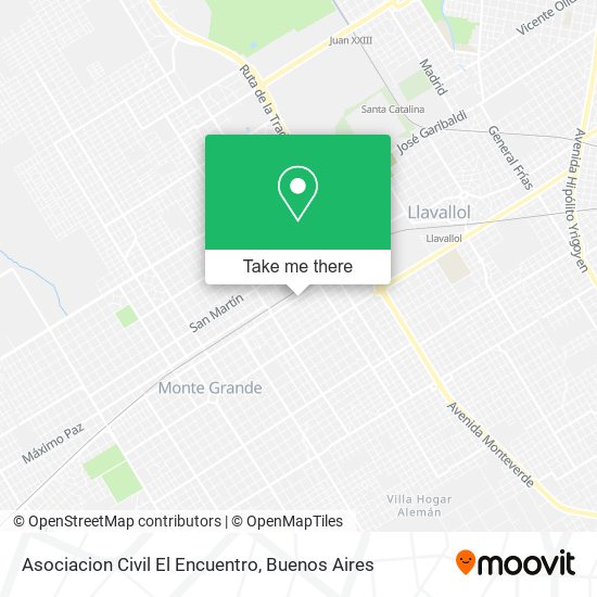 Mapa de Asociacion Civil El Encuentro