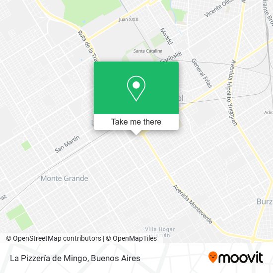 La Pizzería de Mingo map