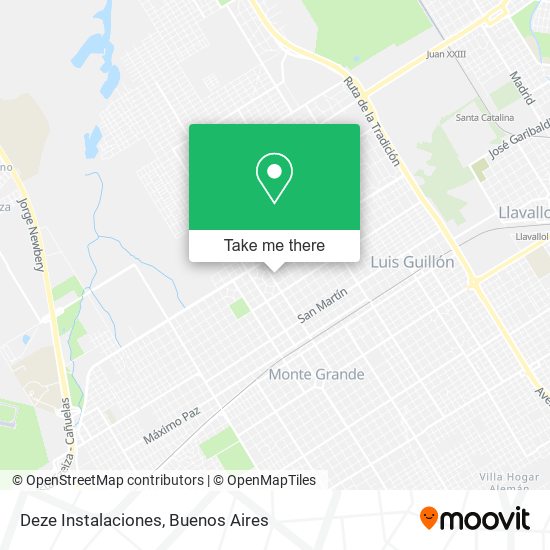 Mapa de Deze Instalaciones