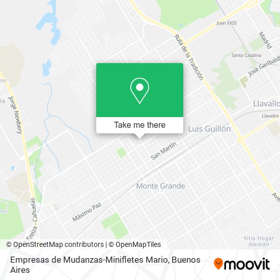 Empresas de Mudanzas-Minifletes Mario map