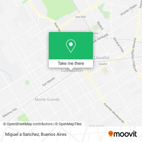 Miguel a Sanchez map
