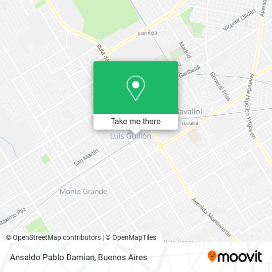 Ansaldo Pablo Damian map