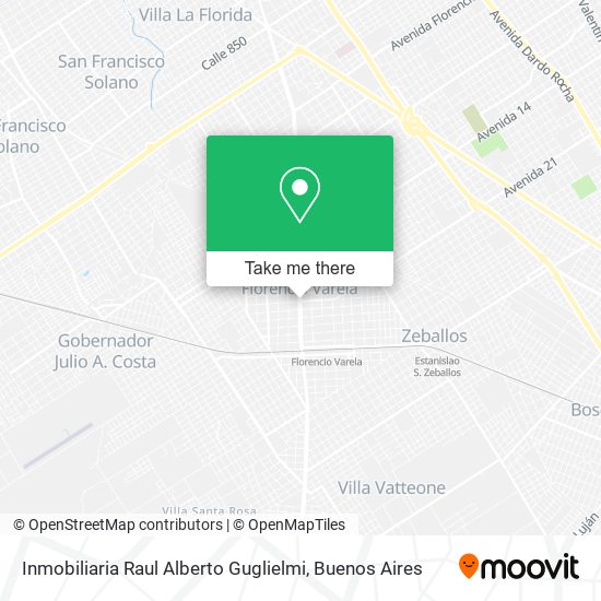 Inmobiliaria Raul Alberto Guglielmi map