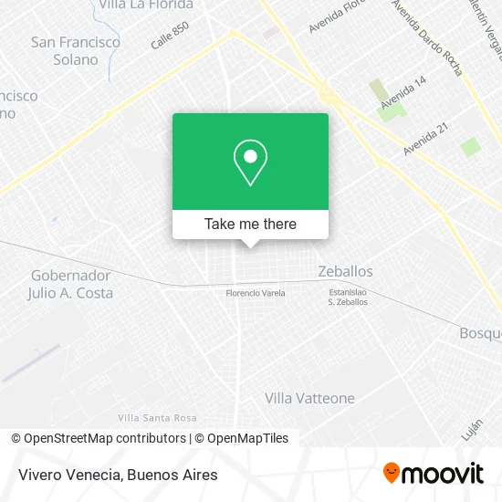 Mapa de Vivero Venecia