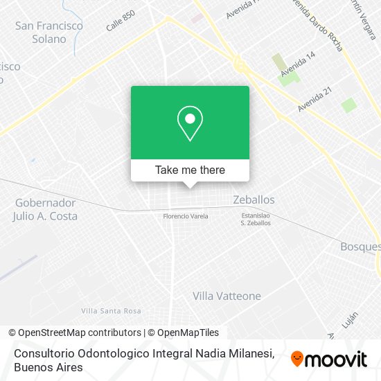 Consultorio Odontologico Integral Nadia Milanesi map