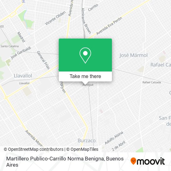 Mapa de Martillero Publico-Carrillo Norma Benigna