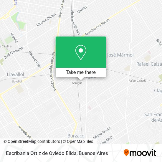 Escribania Ortiz de Oviedo Elida map