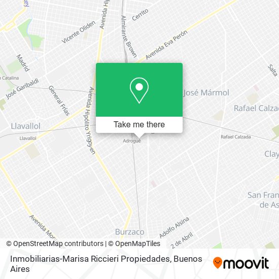 Inmobiliarias-Marisa Riccieri Propiedades map