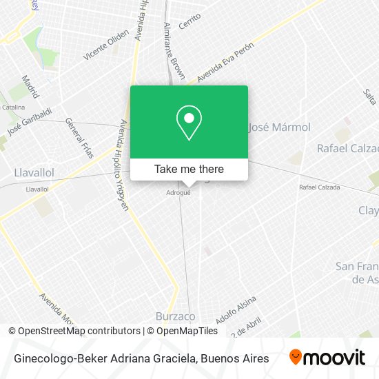 Mapa de Ginecologo-Beker Adriana Graciela