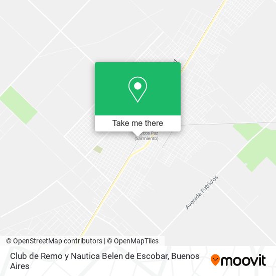 Mapa de Club de Remo y Nautica Belen de Escobar