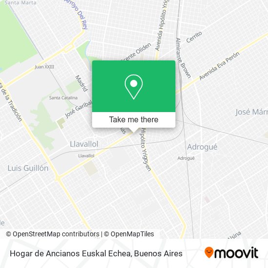 Mapa de Hogar de Ancianos Euskal Echea