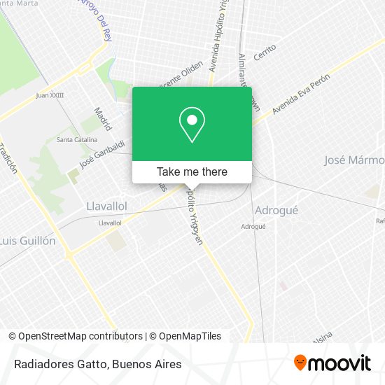 Radiadores Gatto map