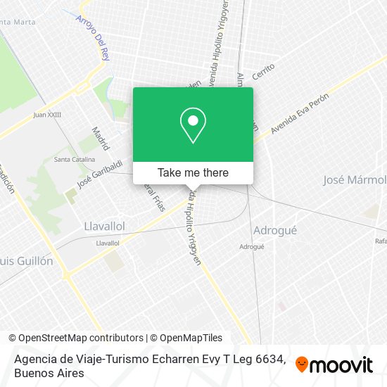 Agencia de Viaje-Turismo Echarren Evy T Leg 6634 map