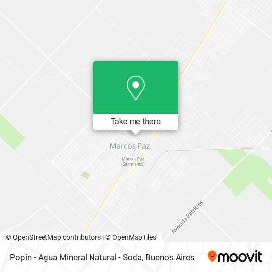 Popin - Agua Mineral Natural - Soda map