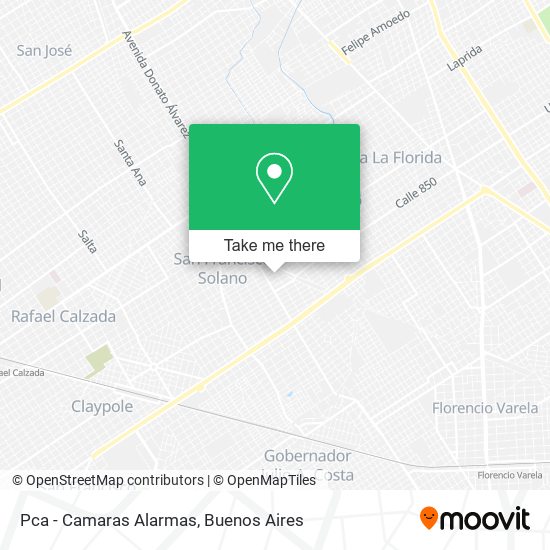 Pca - Camaras Alarmas map