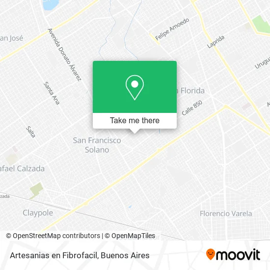 Mapa de Artesanias en Fibrofacil