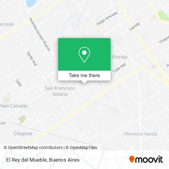 Mapa de El Rey del Mueble