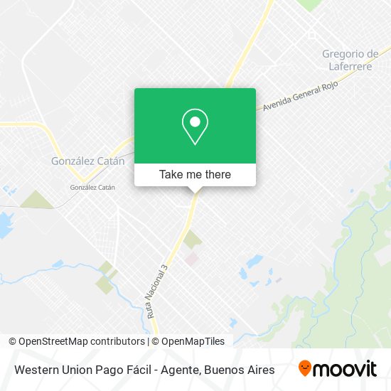 Mapa de Western Union Pago Fácil - Agente