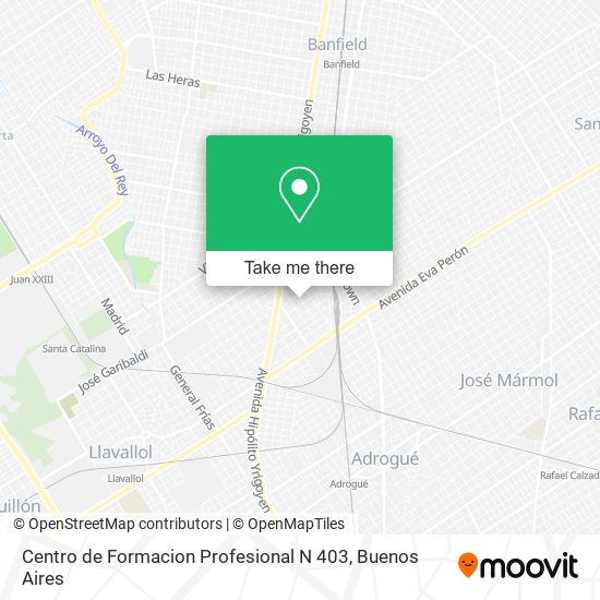 Mapa de Centro de Formacion Profesional N 403