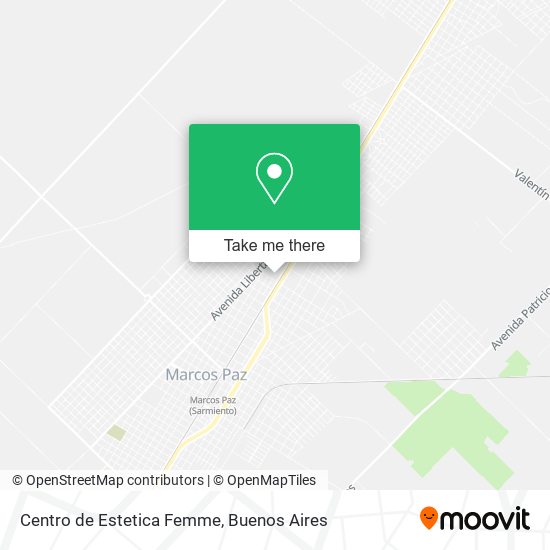 Mapa de Centro de Estetica Femme