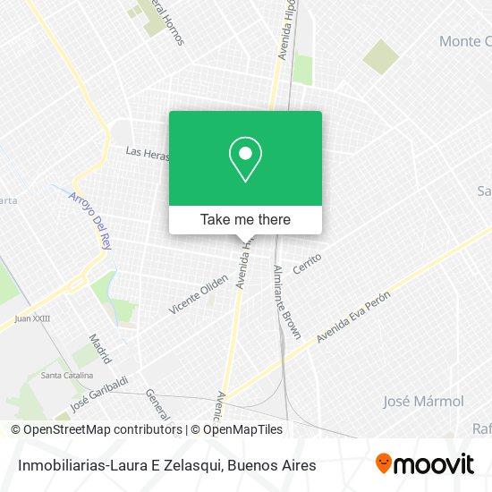 Inmobiliarias-Laura E Zelasqui map