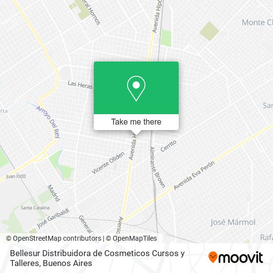Bellesur Distribuidora de Cosmeticos Cursos y Talleres map