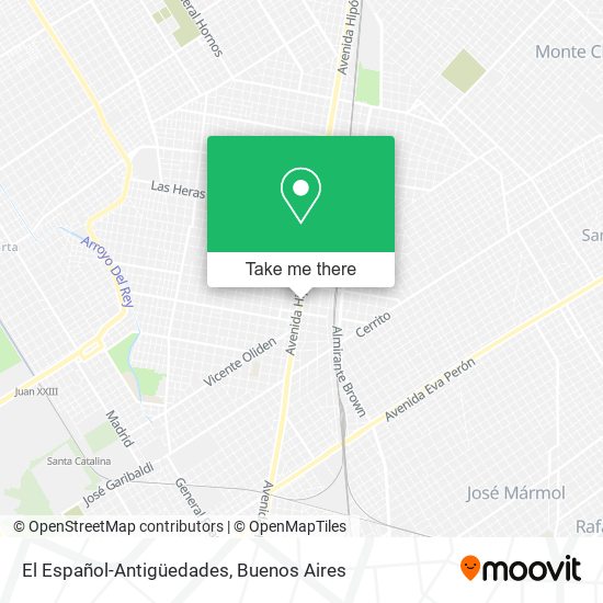 El Español-Antigüedades map